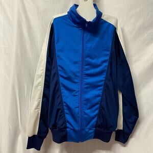 Nike Jacket Sportwear Windbreaker Full Zip Blue Track Warm Up No Size Tag